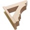 Ekena Millwork 8-in W x 30-in D x 30-in H Balboa Slat Rough Cedar Woodgrain TimberThane Outlooker, Primed Tan OUTUR080X30X30BOA24RCPR - alternate 5